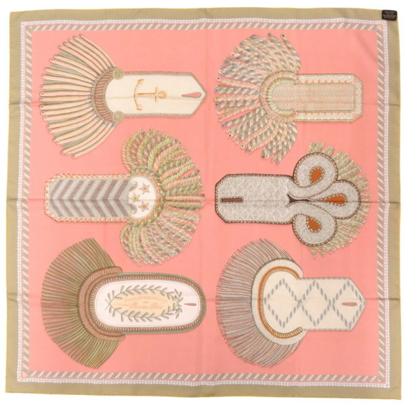 HERMES Orange Silk Scarf - Picture 5 of 7